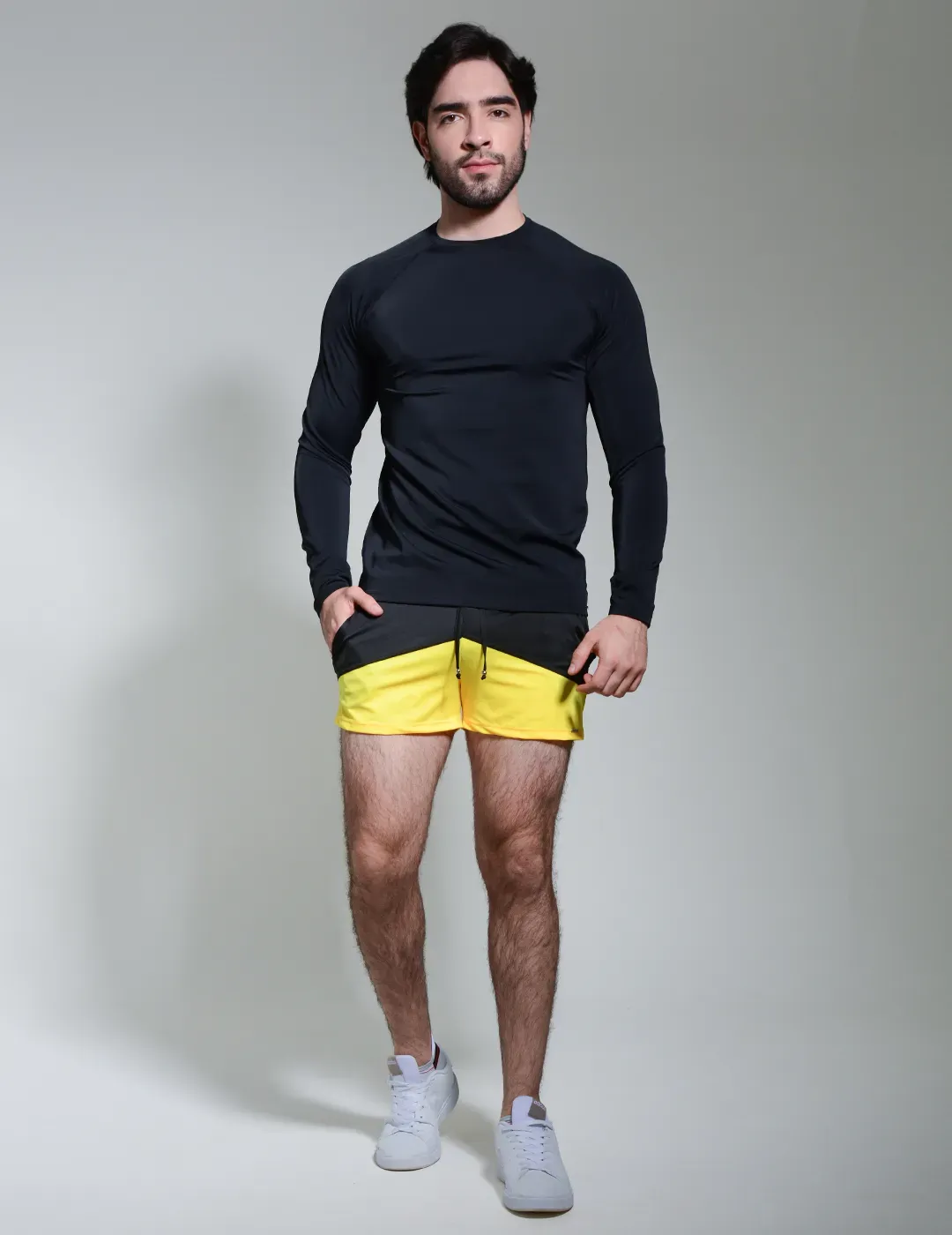 Duo Riva Pantaloneta Corta con Camibuso Negro - Seratus