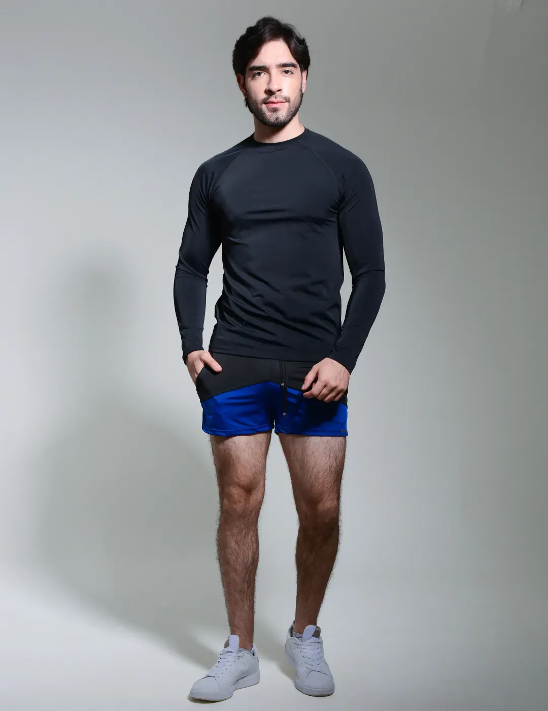 Duo Riva Pantaloneta Corta con Camibuso Negro - Seratus