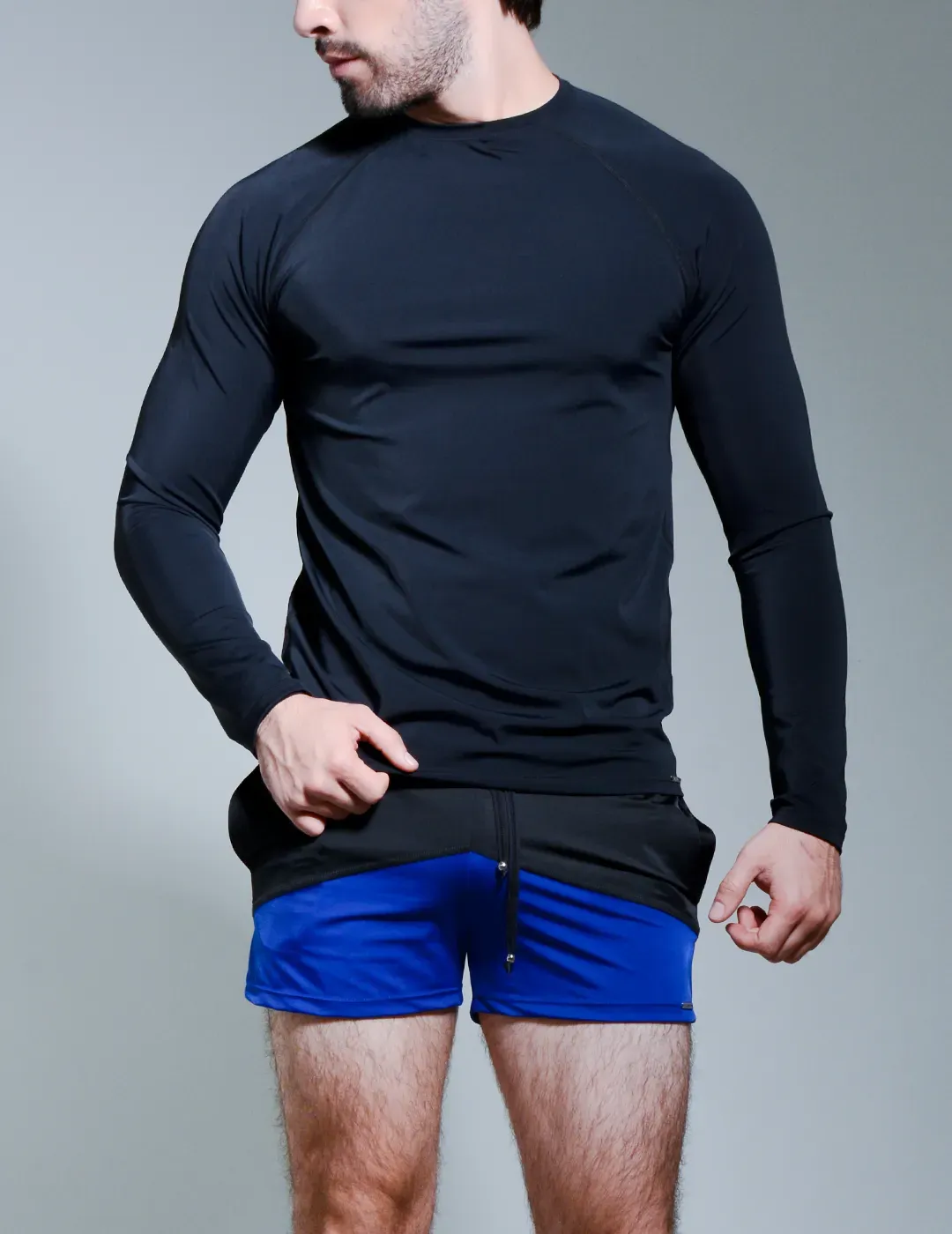 Duo Riva Pantaloneta Corta con Camibuso Negro - Seratus