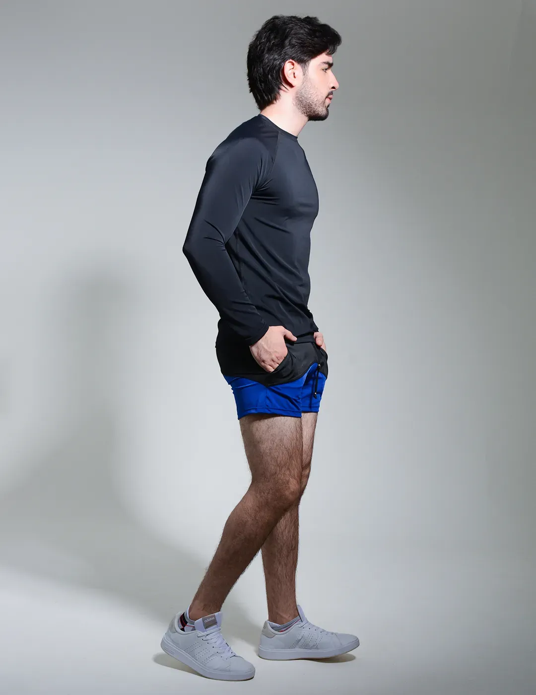 Duo Riva Pantaloneta Corta con Camibuso Negro - Seratus